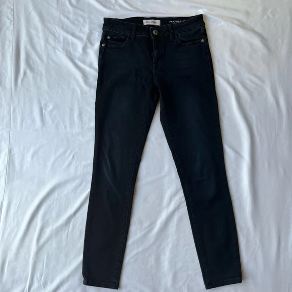 DL1961 Women’s Margaux Instasculpt Dark Wash Ankle Skinny Jean Size 25 - Picture 4 of 13
